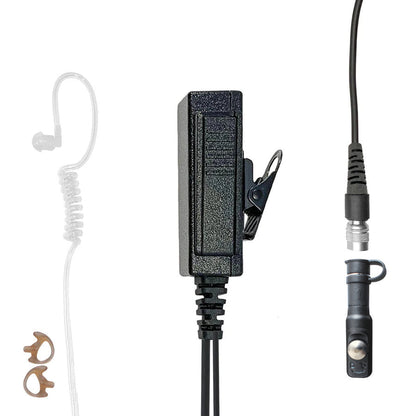 Mic & Earpiece Radio Kit - Quick Disconnect (Hirose) Harris(L3Harris) HDP150, HDP100 Momentum & More