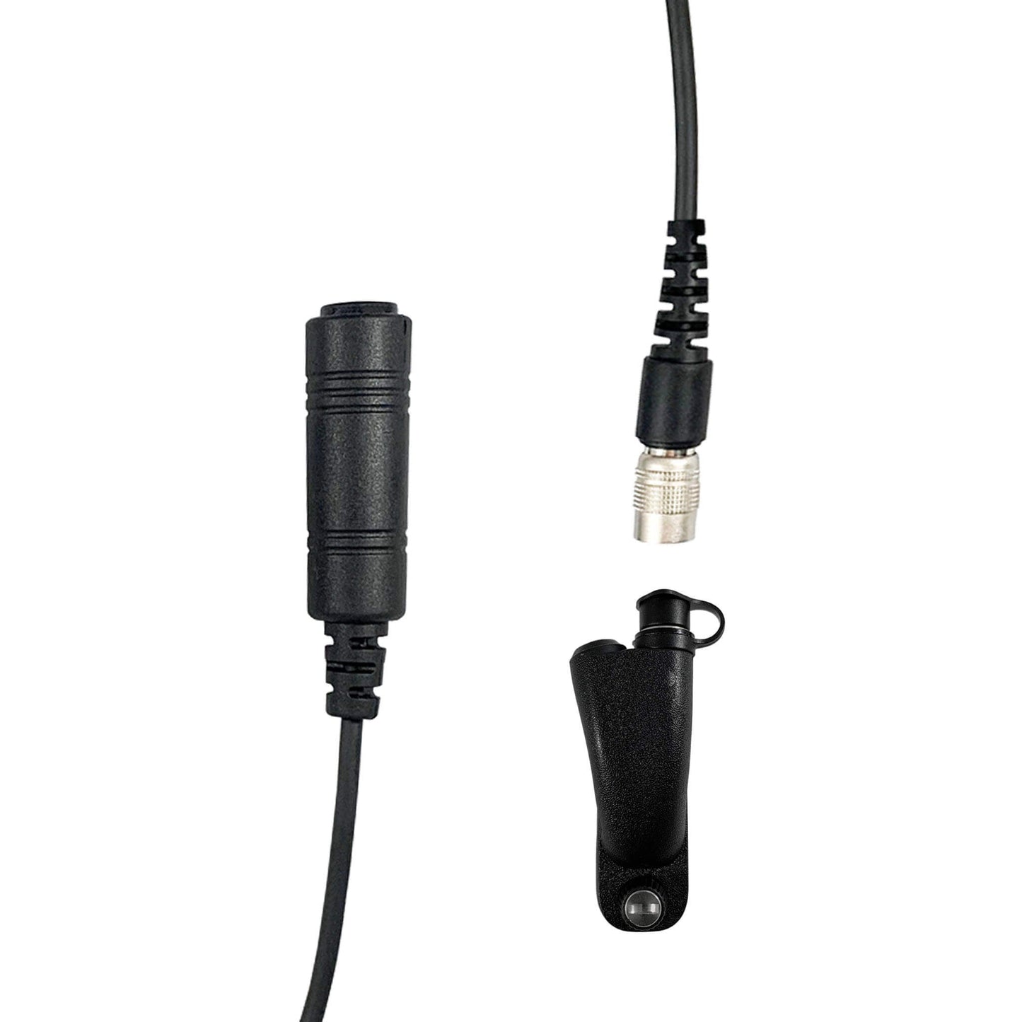 Tactical Radio Amplified Connector Cable & Push To Talk Adapter for Headset: NATO/Military Wiring, Gentex, Ops-Core, OTTO, TEA, David Clark, MSA, Military Helicopter - Motorola: APX (Apex) Series, XPR Series, SRX2200, & More