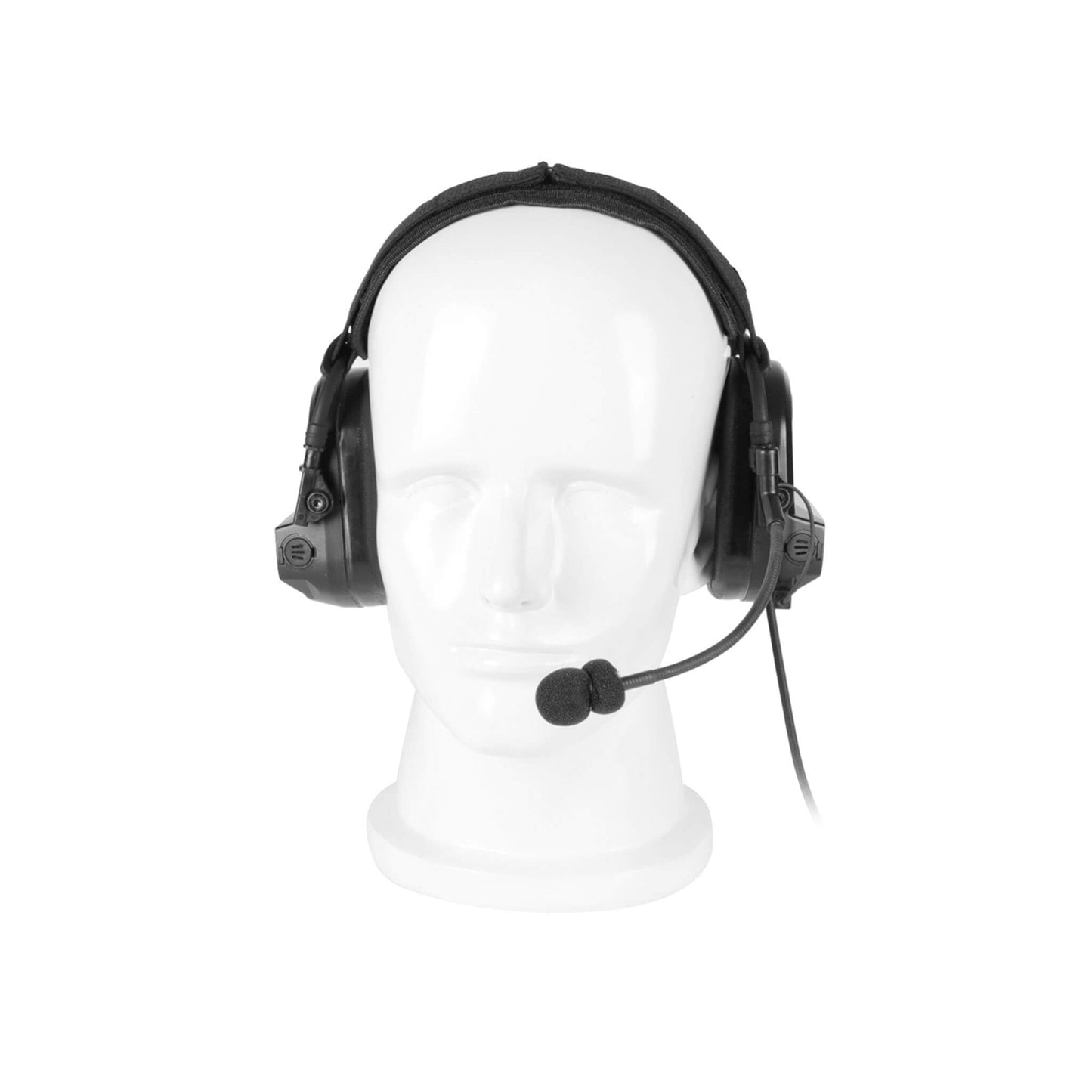 Tactical Radio Headset(Behind-The-Neck) w/ Active Hearing Protection - Neckband Headset Only - Compatible w/ Peltor, TCI, TEA