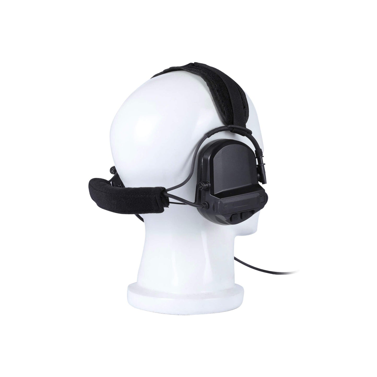 Tactical Radio Headset(Behind-The-Neck) w/ Active Hearing Protection - Neckband Headset Only - Compatible w/ Peltor, TCI, TEA