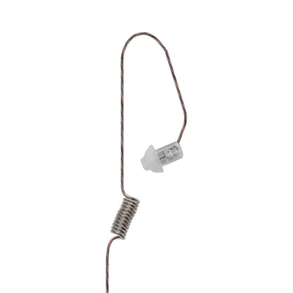 Invisible Series Tubeless Patrol/Tactical/Covert Radio Earpiece Ambidextrous- 3.5mm, Connects to Speaker Mics for Motorola, Kenwood, Icom, Relm, & More