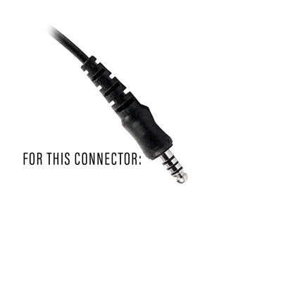 Tactical Radio Adapter/PTT for Headset w/ Quick Disconnect(Hirose): NATO/Military Wiring, Gentex, Ops-Core, OTTO, 3M Peltor ComTac, XPI, Helicopter, & More - Harris/Tait TP3000/7110/7100/8000/9000 Series