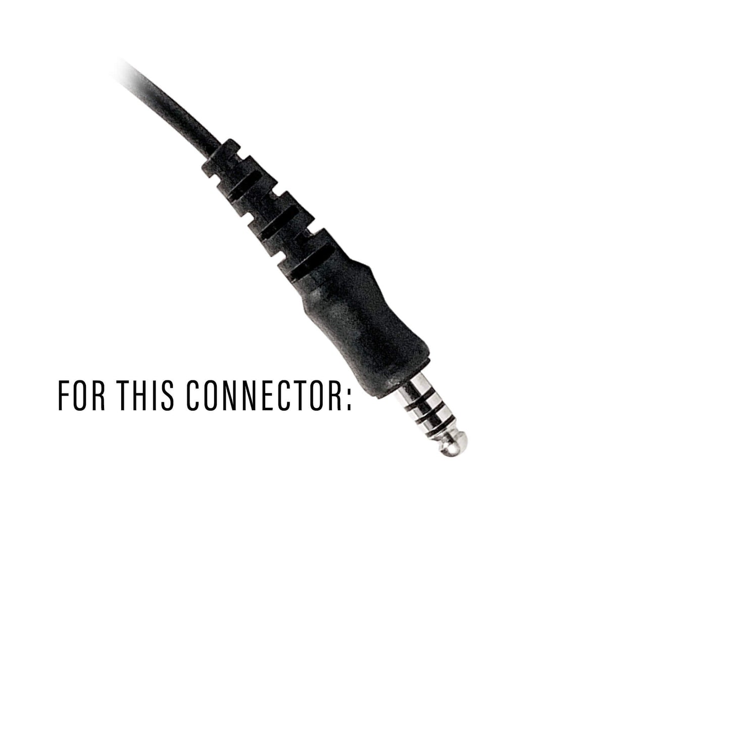 Tactical Radio PTT(Straight Cable) for Headset w/ Quick Disconnect (Hirose): NATO/Military Wiring, Gentex, Ops-Core, OTTO, Select Peltor Models, Helicopter - Replacement/Upgrade - No Adapter