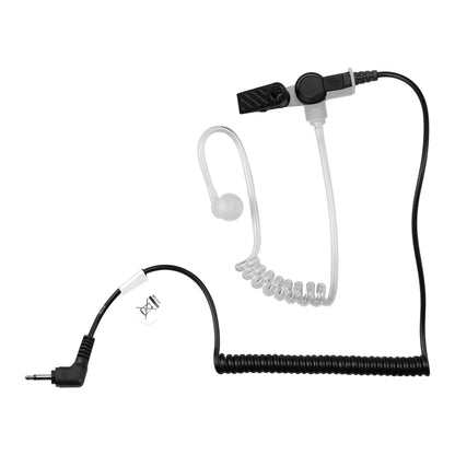 2.5mm Listen Only Intrinsically Safe Made in the USA OTTO Radio Earpiece Clear Tube & Clear Transducer - EF Johnson, Harris, M/A Com, Otto, Tait - Connects To Speaker Mic