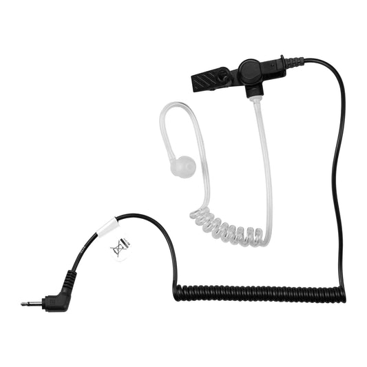 2.5mm Listen Only Made in the USA OTTO Radio Earpiece Clear Tube - EF Johnson, Harris, M/A Com, Otto, Tait - Connects To Speaker Mic