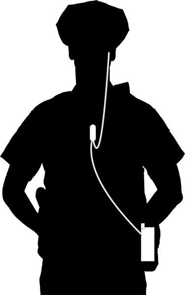 Mic & Ear Hook Earpiece Radio Kit - Quick Disconnect (Hirose) Harris(L3Harris) HDP150, HDP100 Momentum & More