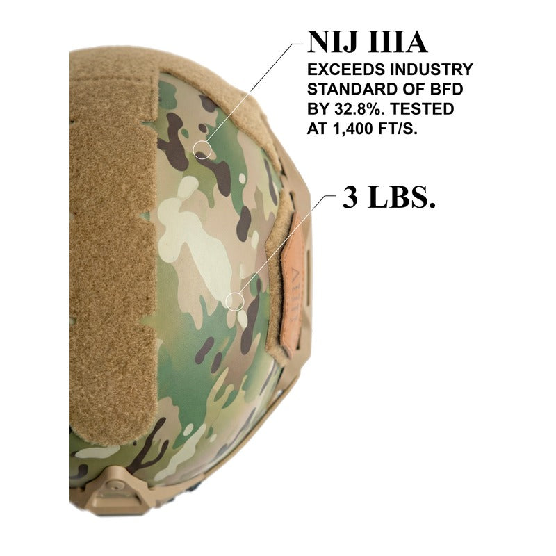ATE® GEN2 Ballistic Helmet | NIJ IIIA High-Cut – Hard Head Veterans