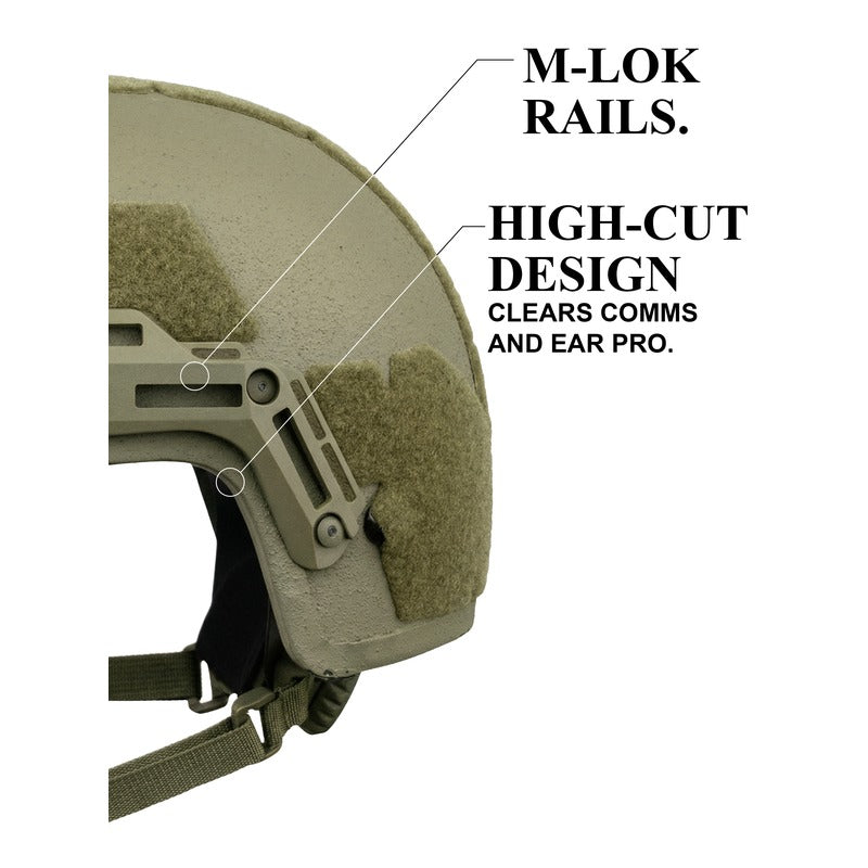 ATE® GEN2 Ballistic Helmet | NIJ IIIA High-Cut – Hard Head Veterans