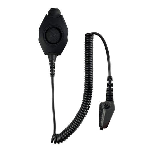 Tactical Radio Adapter/PTT for Headset: US/Civilian/"Peltor" Wiring, Select ComTac III, XPI Models & Select Helicopter Headsets - All Kenwood Multi-Pin TK & NX Series