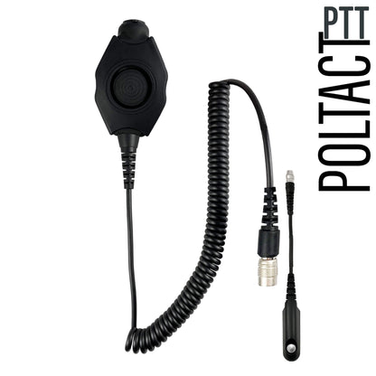 Tactical Radio Amplified PTT for Headset w/ Quick Disconnect(Hirose): NATO/Military Wiring, Gentex, Ops-Core, OTTO, 3M Peltor ComTac, XPI, MSA, Helicopter, & More - BaoFeng: UV9G, UV9R/Plus/Pro, BF-A58/558/N9/9700/R760, UV-XR, GT-3WP, UV-5S, UV-82WP