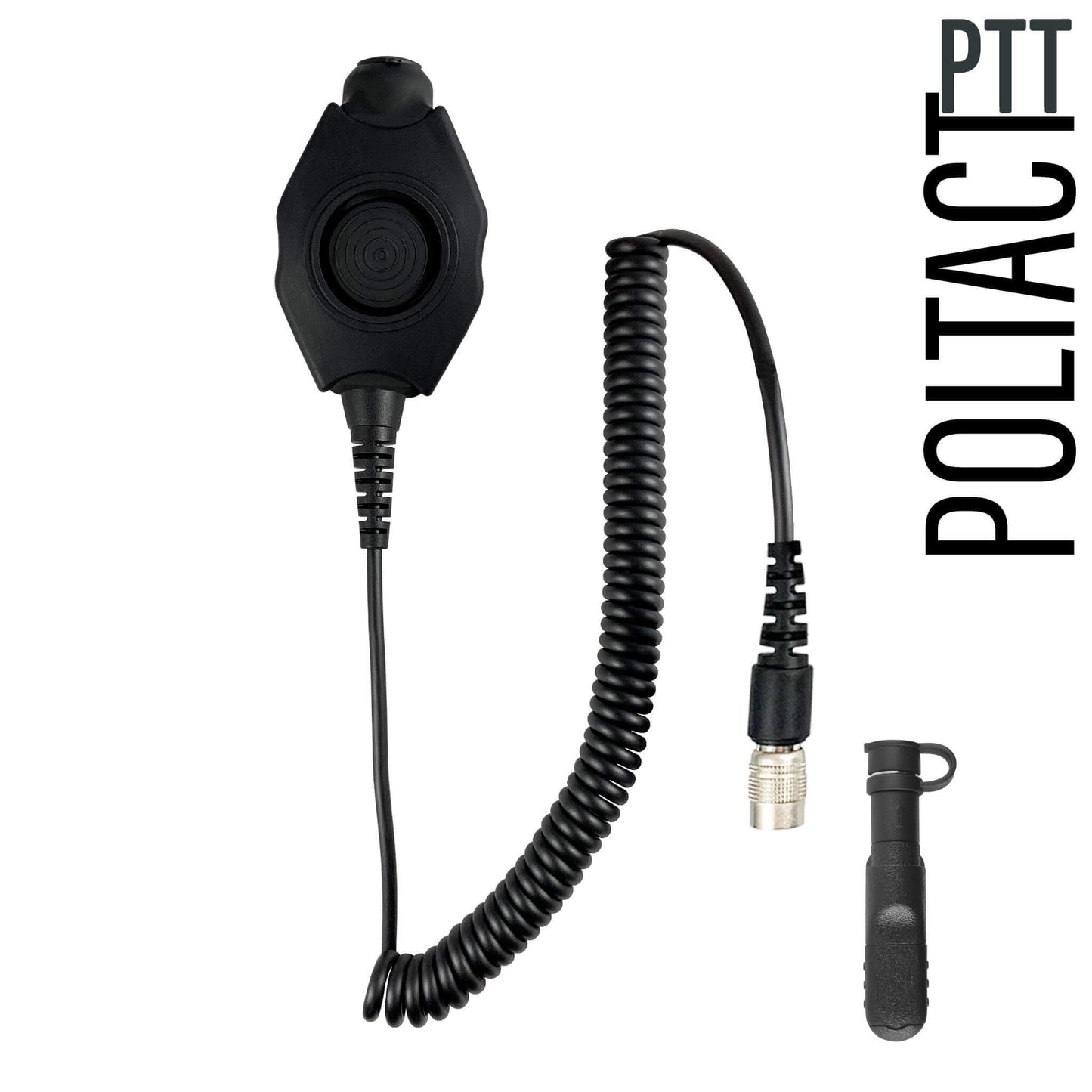 Tactical Radio Amplified PTT for Headset w/ Quick Disconnect(Hirose): US/Civilian/"Peltor" Wiring, Select ComTac III, XPI Models & Select Helicopter Headsets - Motorola: R5, XPR3000, DP3441, DP3661, DP2400/e, DP2600/e, XiR P6600, MTP3100, DEP550 & More