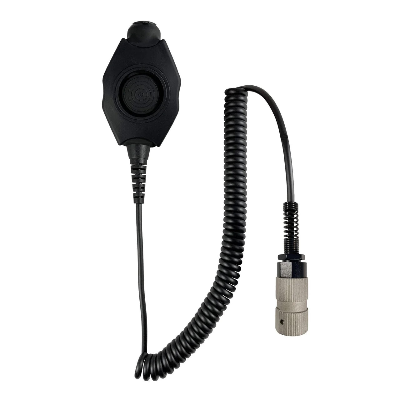 Tactical Radio Adapter/PTT for Headset: NATO/Military Wiring, Gentex, Ops-Core, OTTO, 3M Peltor ComTac, XPI, MSA, Helicopter, & More - Harris/Thales/Tri- PRC, Falcon Series, MBITR Series, (NATO U229/U329 Connector)