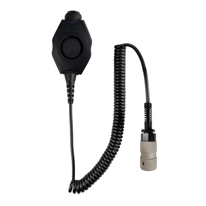 Tactical Radio Adapter/PTT for Headset: NATO/Military Wiring, Gentex, Ops-Core, OTTO, 3M Peltor ComTac, XPI, MSA, Helicopter, & More - Harris/Thales/Tri- PRC, Falcon Series, MBITR Series, (NATO U229/U329 Connector)