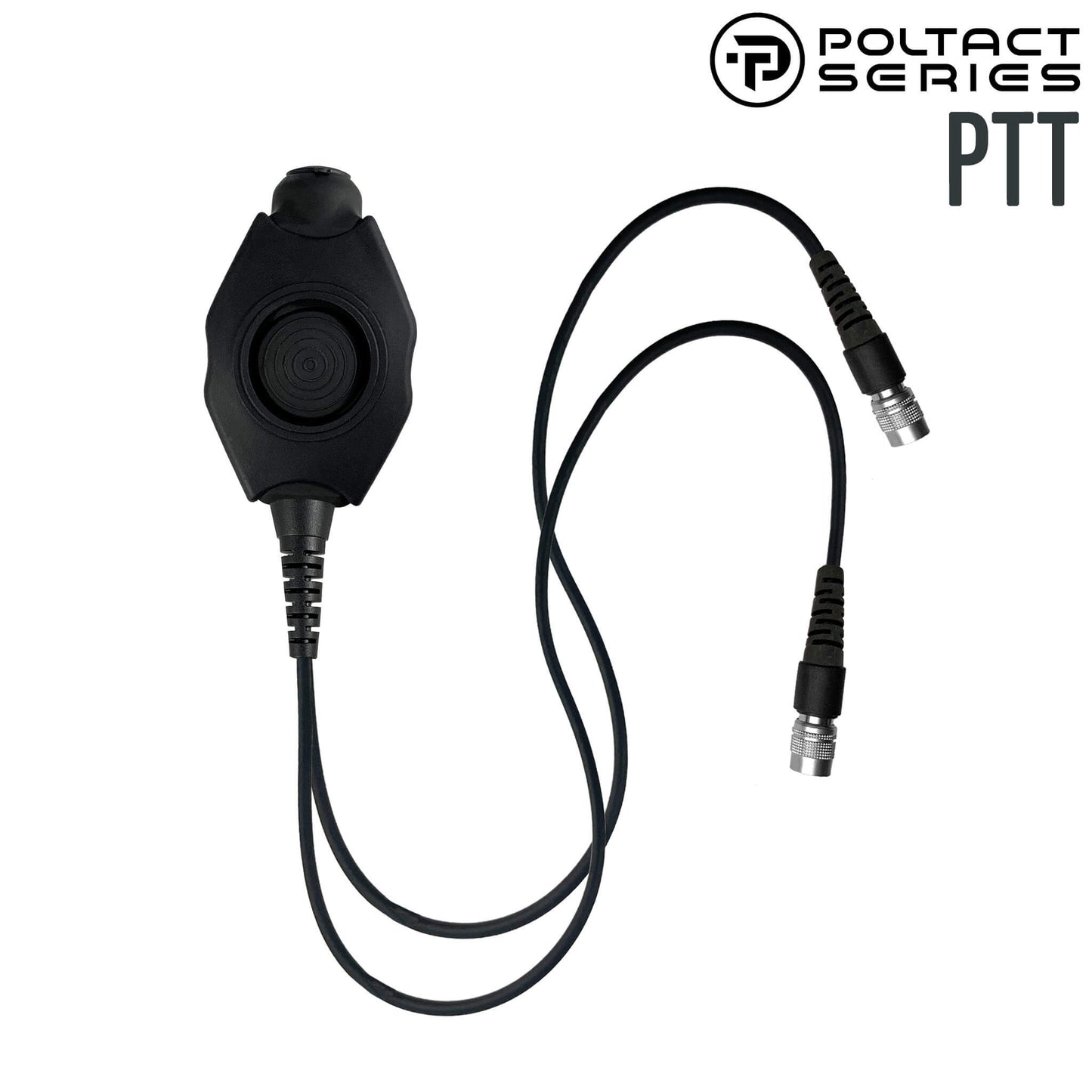 Tactical Dual Radio PTT for Single Comm Headset Quick Disconnect (Hirose): NATO/Military Wiring, Gentex, Ops-Core, OTTO, Select Peltor Models, Helicopter - Replacement/Upgrade - No Adapter