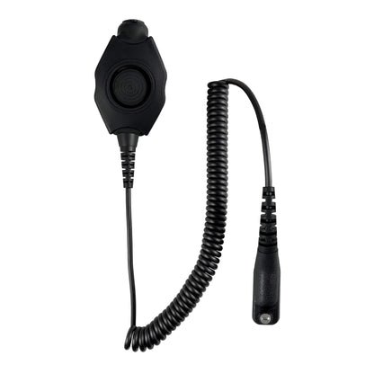 Tactical Radio Adapter/PTT for Headset: US/Civilian/"Peltor" Wiring, Select ComTac III, XPI Models & Select Helicopter Headsets - Motorola: APX (Apex) Series, Most XPR Series, SRX2200, & More