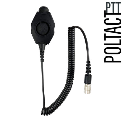 Tactical In Helmet & Push To Talk Kit - Quick Disconnect (Hirose): Yaesu 2 Pin: FT-65, FT25, FT-4XR, FT-4VR