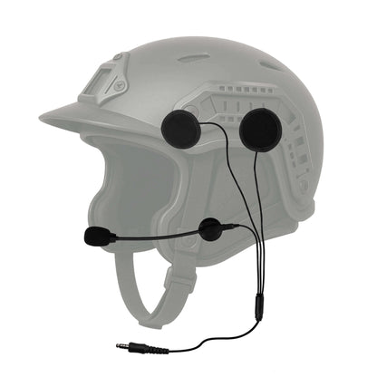 Tactical In Helmet & Push To Talk Kit - Quick Disconnect (Hirose): Harris & M/A-Com 700P/Pi, 710P, P5100 / P7100 / P7200 Series & More