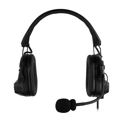 PolTact V1 Tactical Comms Headset w/ Active Hearing Protection - EF Johnson: All 51, 5000, 5100, 7700, 8100 Series, Ascend, Kenwood VP400, VP600, VP900 & More