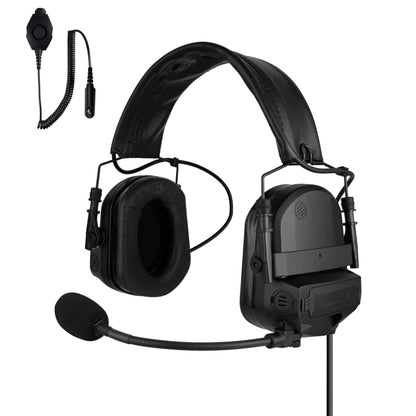 PolTact V2 Tactical Comms Helmet Headset w/ Active Hearing Protection - BaoFeng: UV9G, UV9R, UV9R Plus, UV9R Pro, BF-A58, BF-558, BF-N9, UV-XR, GT-3WP, BF-9700, UV-5S, BF-R760, UV-82WP