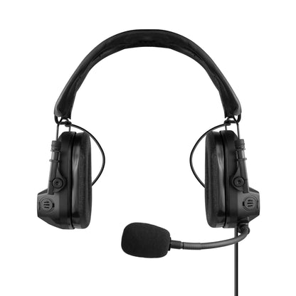 PolTact V2 Tactical Comms Helmet Headset w/ Active Hearing Protection - EF Johnson: All 51, 5000, 5100, 7700, 8100 Series, Ascend, Kenwood VP400, VP600, VP900 & More