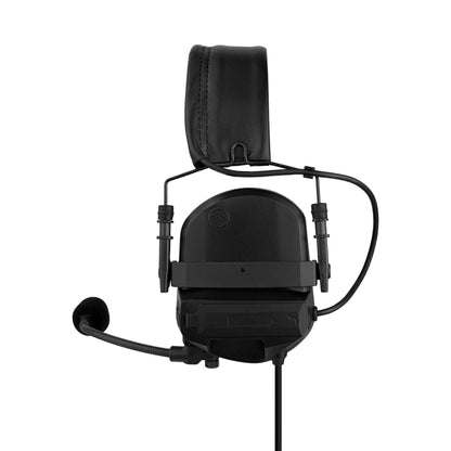 PolTact V2 Tactical Comms Helmet Headset w/ Active Hearing Protection - EF Johnson: All 51, 5000, 5100, 7700, 8100 Series, Ascend, Kenwood VP400, VP600, VP900 & More