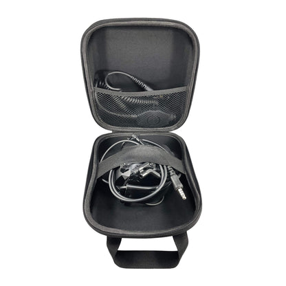 PolTact V1 Tactical Comms Headset w/ Active Hearing Protection - Harris/Thales/Tri- PRC, Falcon Series, MBITR Series, (NATO U229/U329 Connector)