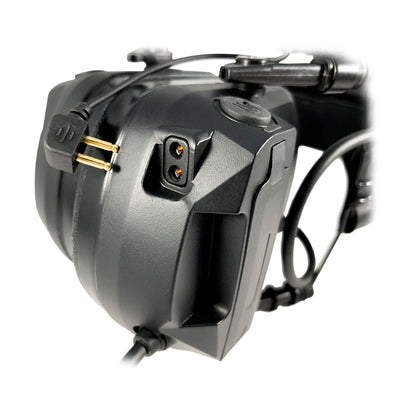 PolTact V2 Tactical Comms Helmet Headset w/ Active Hearing Protection - Harris Falcon III RF-7800S SPR - 9 Pin Fischer Connector