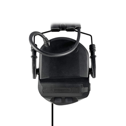 PolTact V1 Tactical Comms Headset w/ Active Hearing Protection & Quick Disconnect (Hirose) Adapter - Harris & M/A-Com 700P/Pi, 710P, P5100 / P7100 / P7200 Series & More