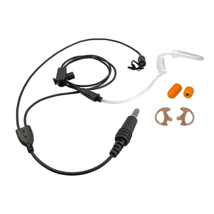 Tactical Mic / Earpiece / Tactical PTT Adapter Kit - 2 Pin Kenwood, Baofeng, BTECH, Rugged Radios, Diga-Talk, TYT, AnyTone, Alinco, Relm/BK Radio, Quansheng, Wouxon, Retevis