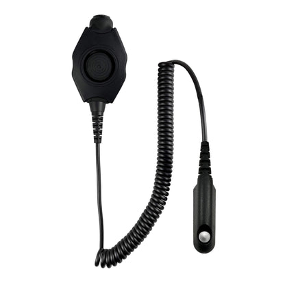 Tactical Radio Adapter/PTT for Headset: US/Civilian/"Peltor" Wiring, Select ComTac III, XPI Models & Select Helicopter Headsets - BaoFeng: UV9G, UV9R, UV9R Plus, UV9R Pro, BF-A58, BF-558, BF-N9, UV-XR, GT-3WP, BF-9700, UV-5S, BF-R760, UV-82WP
