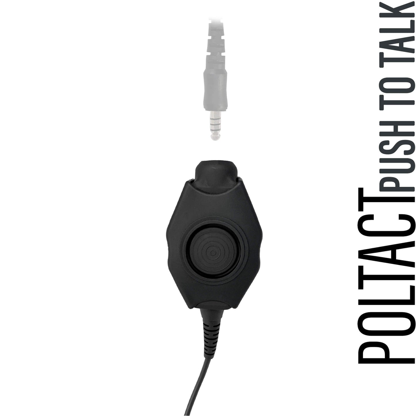 Tactical Radio Adapter/PTT for Headset w/ Quick Disconnect(Hirose): NATO/Military Wiring, Gentex, Ops-Core, OTTO, 3M Peltor ComTac, XPI, Helicopter, & More - 2 Pin Kenwood, Baofeng, BTECH, Rugged Radios, AnyTone, Alinco, Relm/BK Radio, Retevis & More