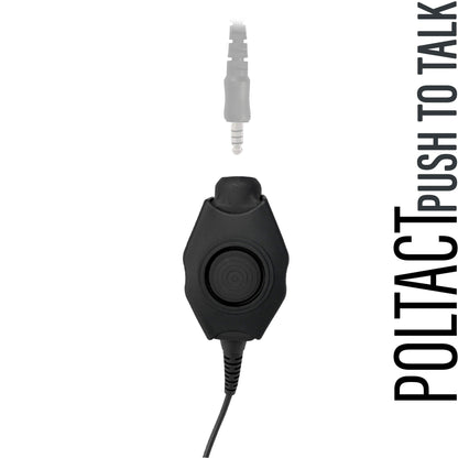 Tactical Radio Adapter/PTT for Headset w/ Quick Disconnect(Hirose): NATO/Military Wiring, Gentex, Ops-Core, OTTO, 3M Peltor ComTac, XPI, Helicopter, & More - 2 Pin Kenwood, Baofeng, BTECH, Rugged Radios, AnyTone, Alinco, Relm/BK Radio, Retevis & More