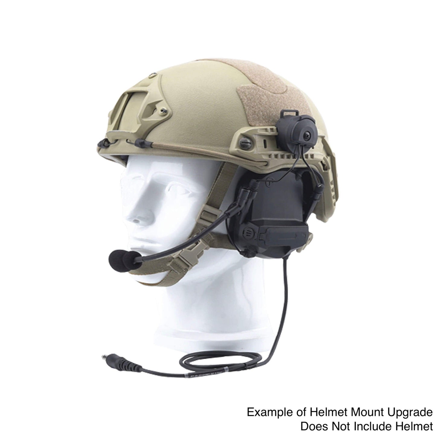 PolTact V1 Tactical Comms Headset w/ Active Hearing Protection & Quick Disconnect (Hirose) Adapter - Harris & M/A-Com 700P/Pi, 710P, P5100 / P7100 / P7200 Series & More