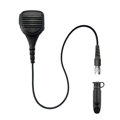 Straight Cable Loud Speaker Hand Mic w/ Quick Disconnect (Hirose) Connector - Motorola/Ailunce/Retevis/HYT/: EX500, EX560-XLS, EX600/XLS, GP328/GP338PLUS, GP344/338, HD1, HD2, Siyata, Simoco & More