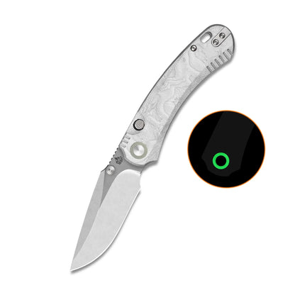 QSP Coyote Stonewash Nitro V Aluminum Foil G10 Folding Knife