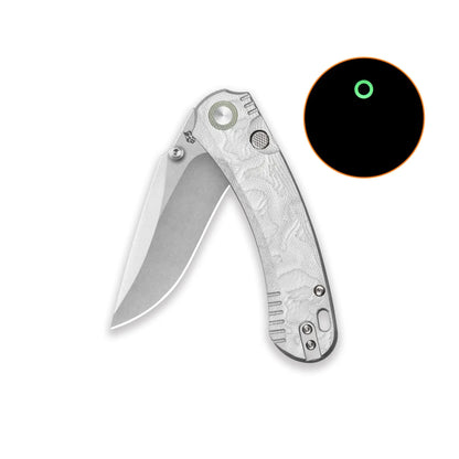 QSP Coyote Stonewash Nitro V Aluminum Foil G10 Folding Knife