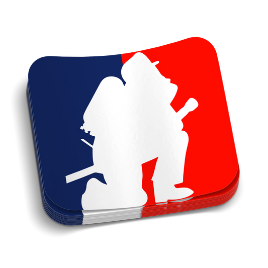 Red White Blue Fireman Decal