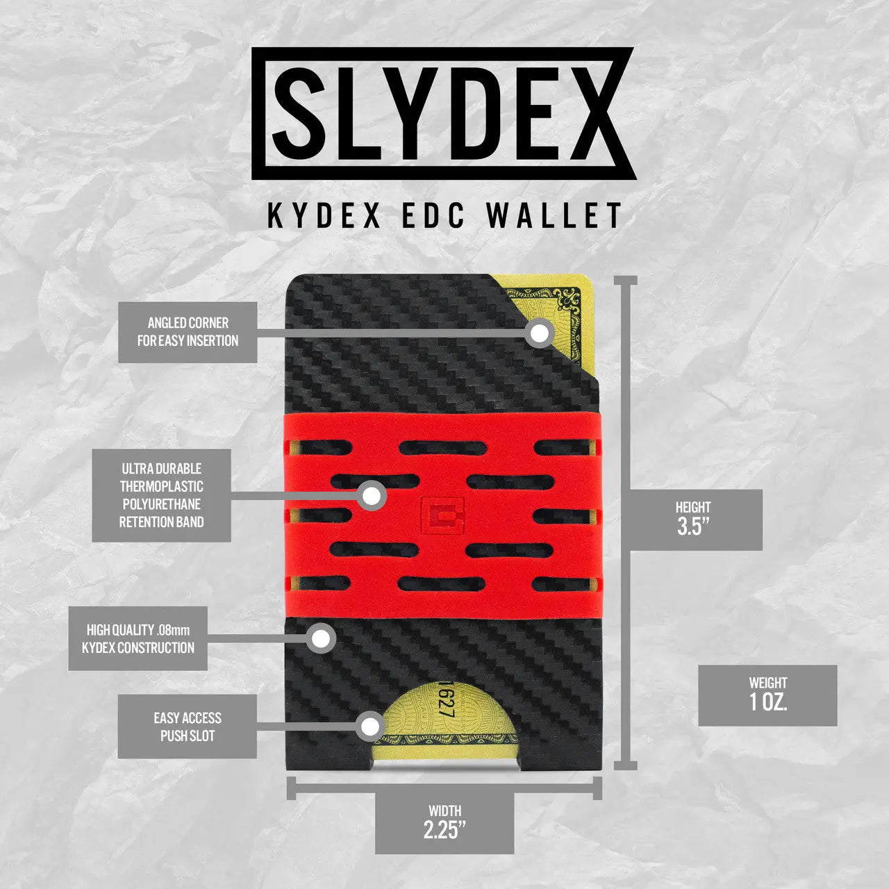 SLYDEX - Kydex Minimalist EDC Wallet