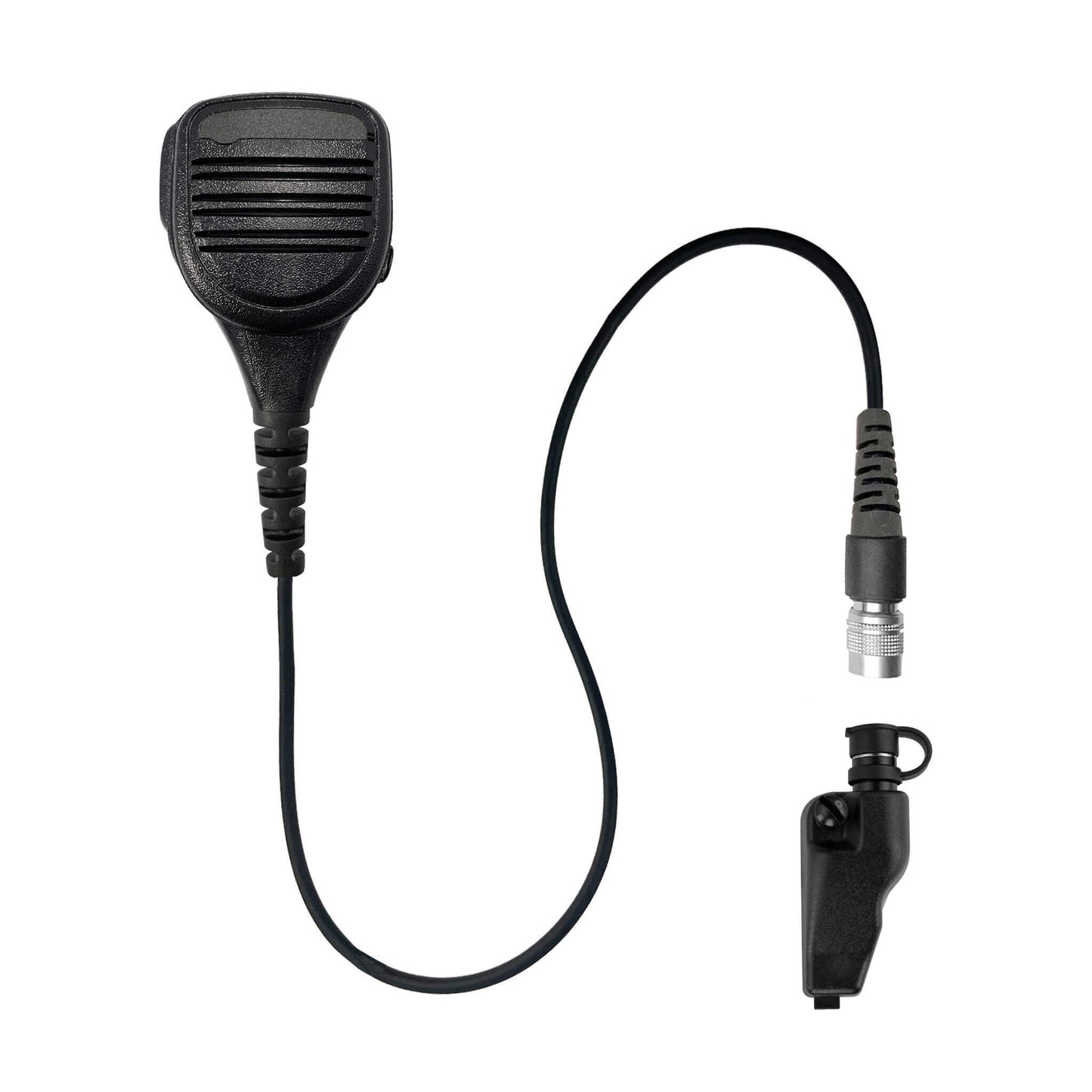 Straight Cable Loud Speaker Hand Mic w/ Quick Disconnect (Hirose) Connector - All Kenwood Multi-Pin TK & NX Series