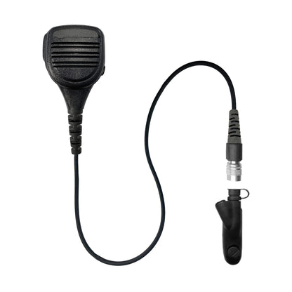 Straight Cable Loud Speaker Hand Mic w/ Quick Disconnect (Hirose) Connector - Motorola: HT750/1250/1550, MTX850/950/960/8250/9250, PR860 & More