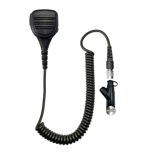 Loud Quick Disconnect (Hirose) Speaker Hand Mic- Harris XL-150/P, XG-100/P, XL-185/P/Pi, XL-200/P/Pi, XL-400 & More