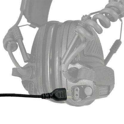 Mic Kit w/ Ear Pro Input Cable & Nexus Connector - NATO Wired, for Hearing Protection(Ear Pro) Headsets