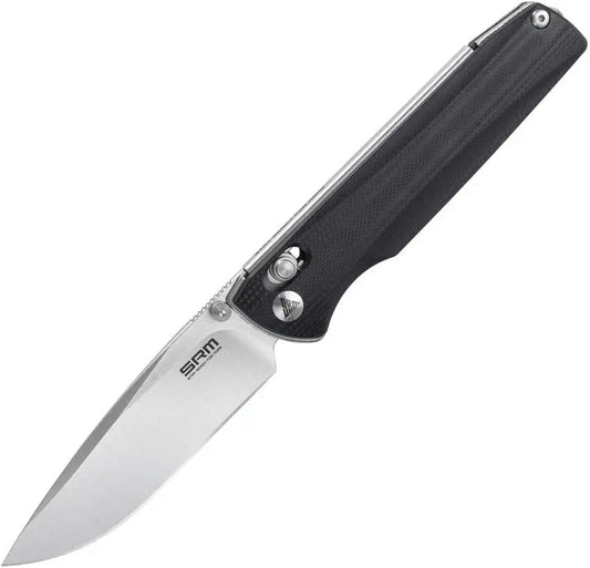 SRM 258L Black G10 Ambi Lock Folding Knife