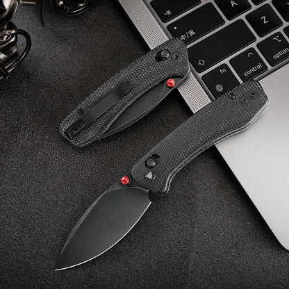 Trivisa Koala Small Black Bohler N690 Crossbar Lock Folding Knife
