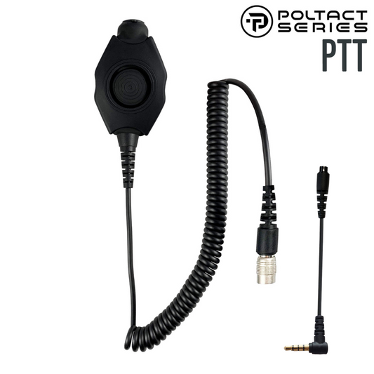 Tactical Radio Amplified Adapter/PTT for Headset(Hirose): Gentex, Ops-Core, OTTO, 3M Peltor ComTac, XPI, MSA, Helicopter, & More - Vertex & Yaesu 1 Pin Radios