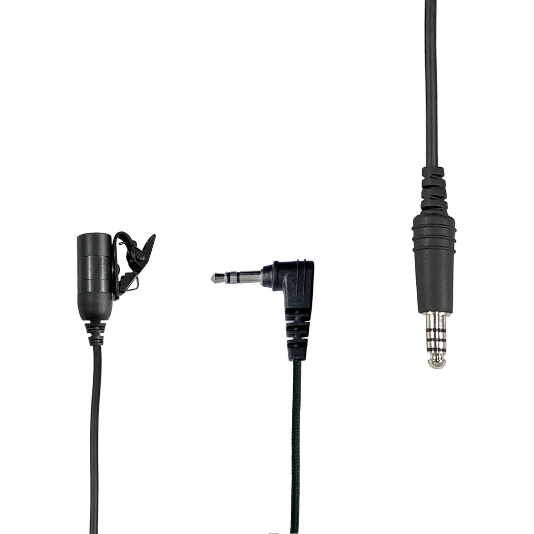 Mic Kit w/ Ear Pro Input Cable & Nexus Connector - NATO Wired, for Hearing Protection(Ear Pro) Headsets