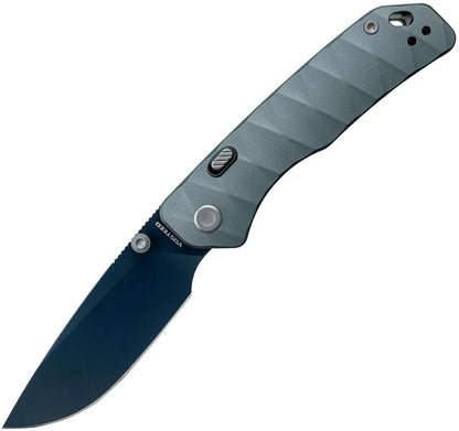 Vosteed Marten Gray Button Linerlock Lock Folding Knife