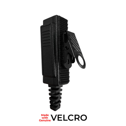 Velcro Tactical Mic & Earpiece Braided Fiber Kit w/ Quick Disconnect (Hirose) - EF Johnson VP5000 VP6000 VP8000 Series