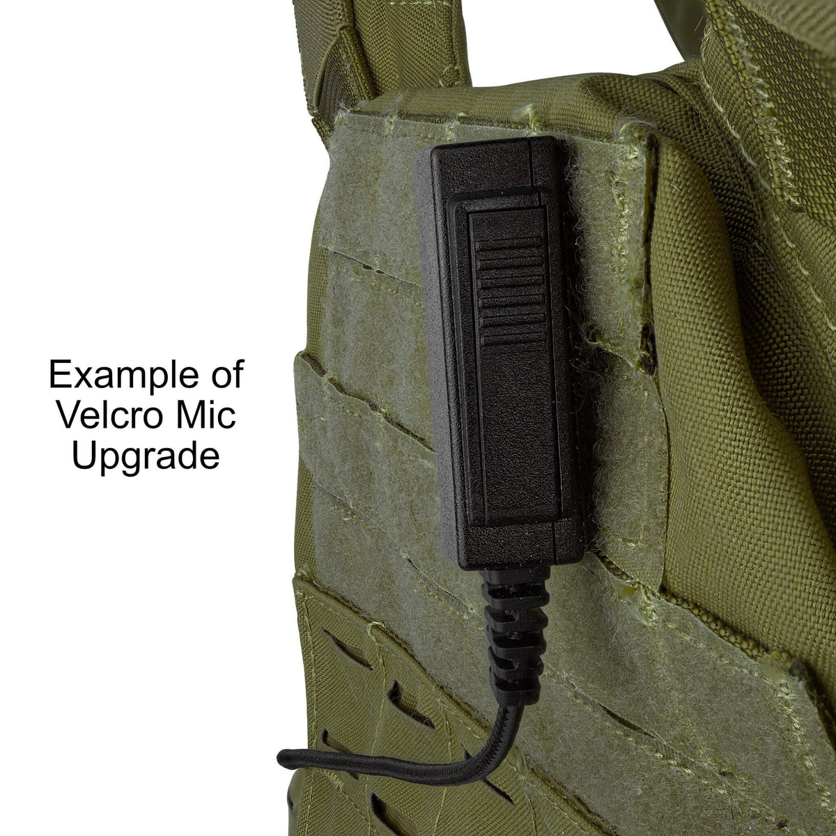Tactical Braided Fiber Mic & Tube Earpiece Kit - Fits: Harris/Thales/Tri- PRC, Falcon Series, MBITR Series, (NATO U229/U329 Connector)