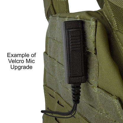 Patrol Mic & Invisible Series Tubeless Earpiece Complete Tactical Kit w/ Quick Disconnect (Hirose) - Harris: XL-150/P, XG-100/P, XL-185/P/Pi, XL-200/P/Pi, XL-400